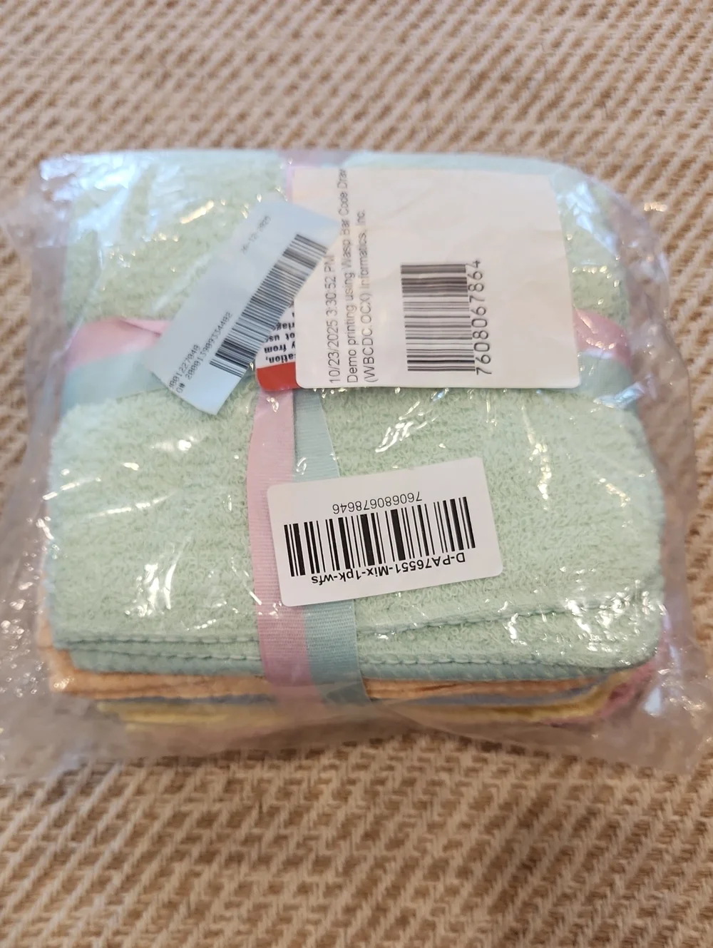 10 Pack 100% Cotton Washcloths